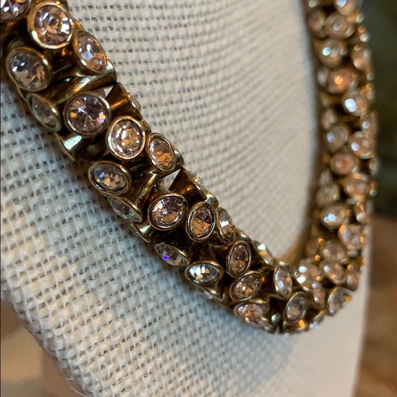 NWOT Ann Taylor Rhinestone & Ribbon Rope Necklace - Picture 5 of 8